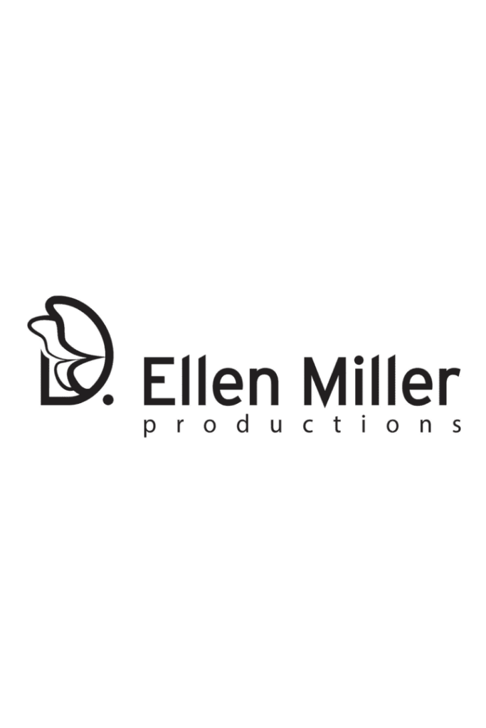 A photo of the logo for Ellen Miller Productions.