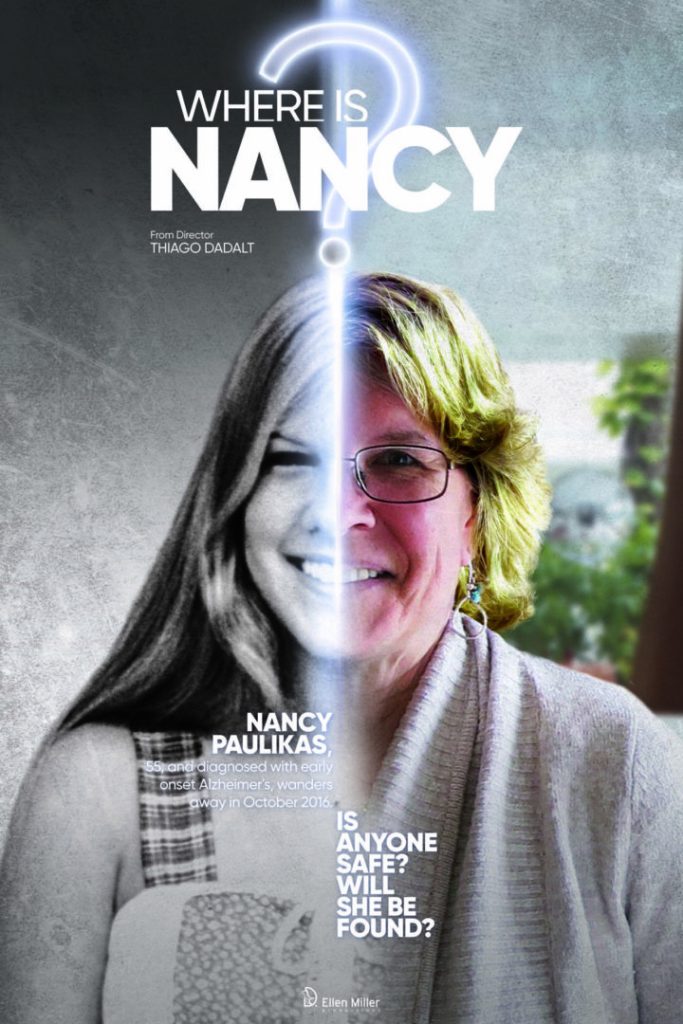 A photo of the poster for the film Where Is Nancy.