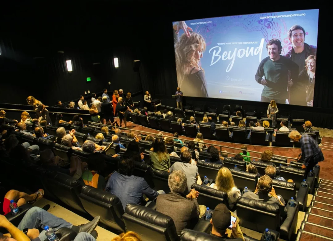 A photo of the audience at a screening of Beyond.