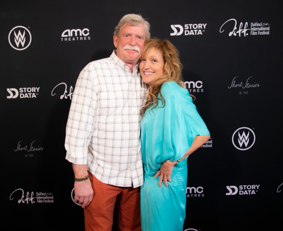 A photo of Tamara and Marc on the red carpet.